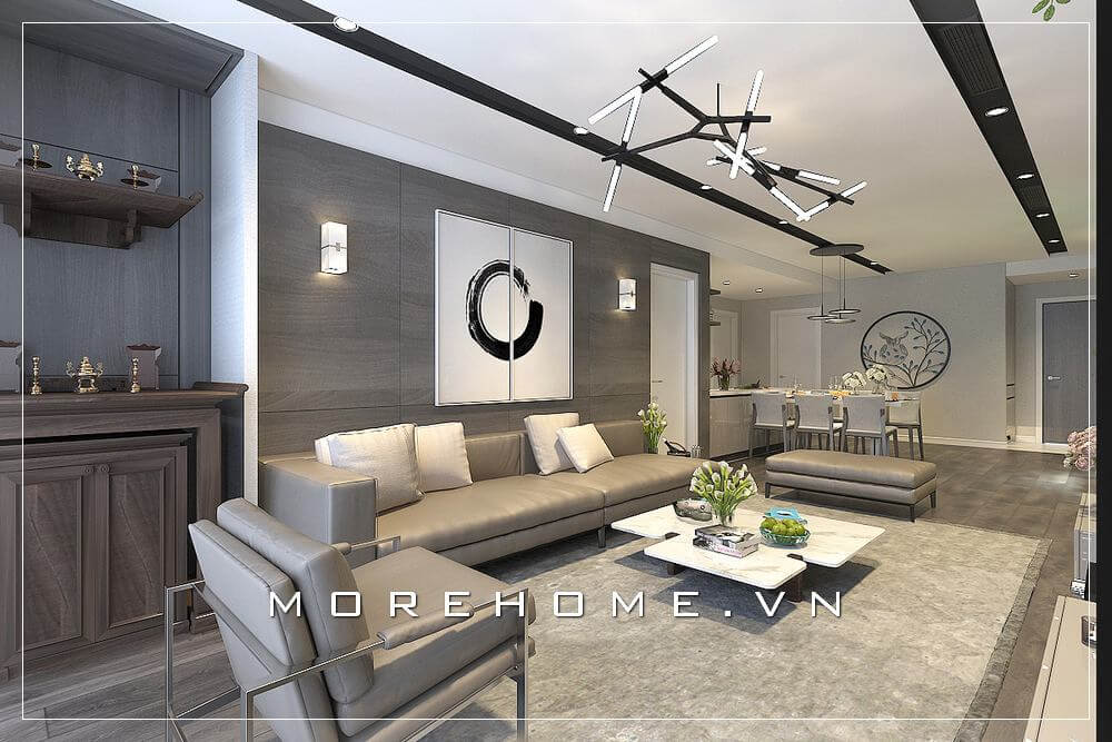 Mẫu sofa chung cư tiện lợi, sang trọng